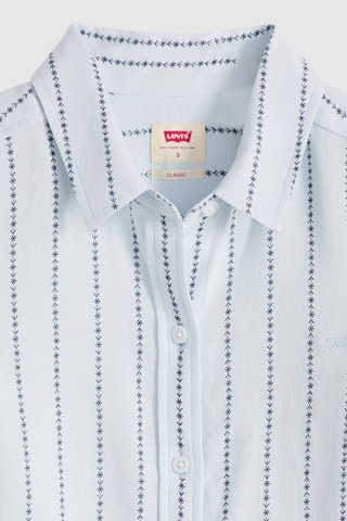 Chemisier The Classic Bw Daisy Stripe Countr - Ciel