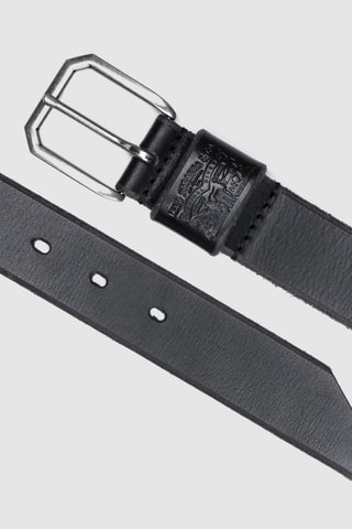 Ceinture en cuir Wide Loop Two Horse - Noir