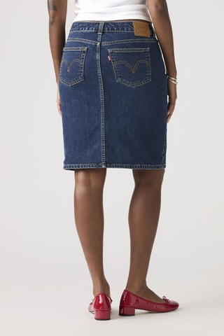 Jupe droite en jean Low - Bleu