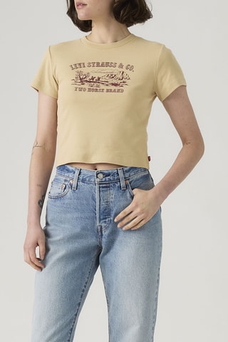 T-shirt Essential Sporty Western - Jaune clair