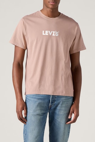 T-shirt Relaxed Fit Small Headline - Rose clair