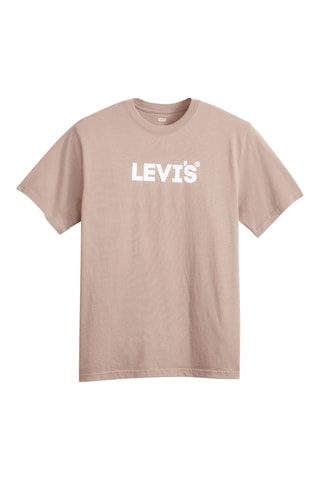 T-shirt Relaxed Fit Small Headline - Rose clair