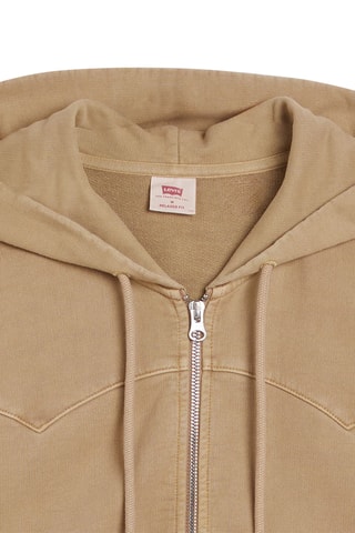 Sweat à capuche relaxed fit Lowell Western  - Marron clair