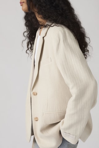 Veste en lin Stella Relaxed Blazer Linen Outerwear - Beige