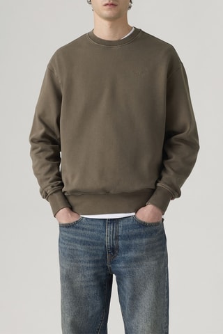 Sweat Authentic Crew - Marron