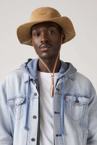 Chapeau Drawstring - Marron
