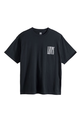 T-shirt Vintage Fit Graphic Cowboy Collage - Noir