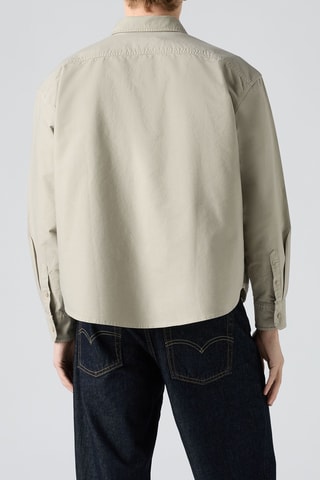 Chemise Garment Dyed Zandt Boxy Colby - Kaki