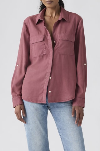 Chemisier Elaine Utility Crushed Berry Gd - Rouge