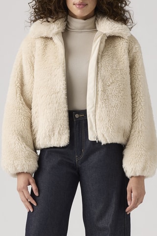 Veste Elle Sherpa - Blanc