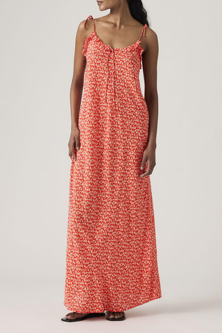 Robe longue Sarita  - Rouge