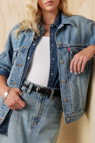 Veste en jean 90's Trucker - Bleu