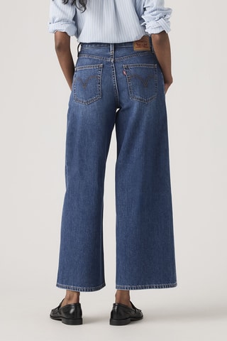 Jean Middy Wide Legs Ankle - Bleu