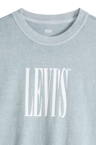 T-shirt Vintage Fit Graphic Stretched Serif - Gris
