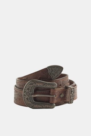 Ceinture en cuir Rodeo - Kaki
