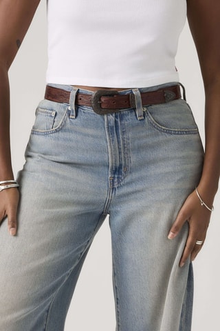 Ceinture en cuir Rodeo - Kaki
