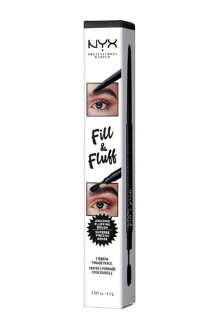 Matita sopracciglia vegan doppia estremità Fill & Fluff - Black - 0,2 g