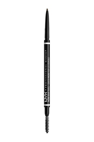 Matita colorata sopracciglia vegan per tratti sottili con pettinino Micro Brow - Ash Brown - 0,09 g