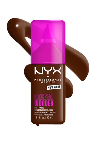 Fondotinta Em Wonder - Tutti i tipi di pelle - 40 walnut - 30 ml - Nyx