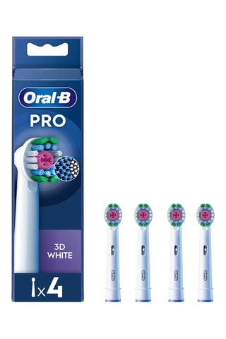 4 cabezales compatibles Oral-B Pro 3D White