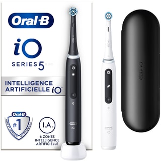 Cepillos de dientes eléctricos - iO5 - Blanco y negro