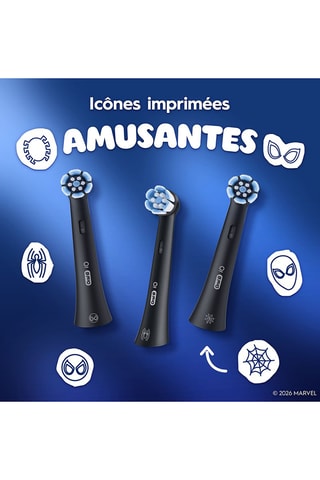 3 cabezales Oral-B iO Kids Spider-Man Avengers Marvel - A partir de 6 años