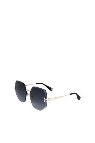 Lunettes de soleil femme - Catégorie 3 - Marc Jacobs Runway - Noir et doré