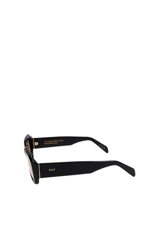 Lunettes de soleil femme - Catégorie 2 - Retrosuperfuture - Noir et orange
