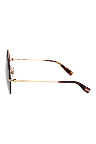 Lunettes de soleil femme - Catégorie 2 - Trussardi - Doré et marron