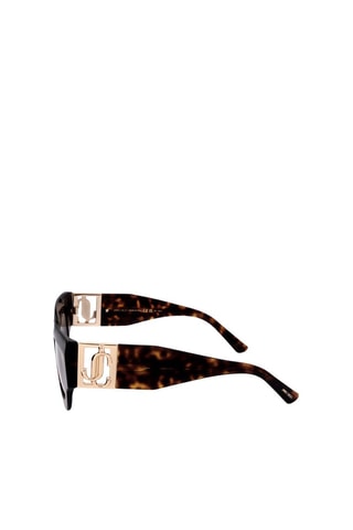 Lunettes de soleil femme - Catégorie 3 - Jimmy Choo - Marron et doré