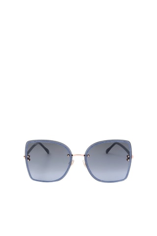 Lunettes de soleil femme - Catégorie 2 - Jimmy Choo - Bleu et gris