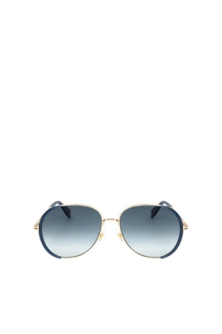 Lunettes de soleil femme - Catégorie 2 - Marc Jacobs Runway - Bleu et doré
