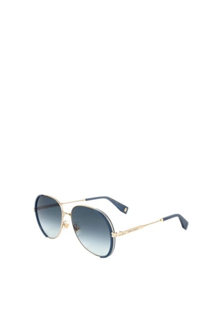 Lunettes de soleil femme - Catégorie 2 - Marc Jacobs Runway - Bleu et doré