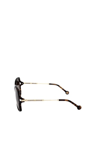 Lunettes de soleil femme - Catégorie 3 - Carolina Herrera - Marron et doré