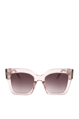 Lunettes de soleil femme - Catégorie 3 - Rose et transparent