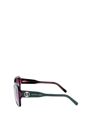 Lunettes de soleil femme - Catégorie 2 - Marc Jacobs - Rouge, vert et doré