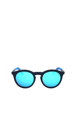Lunettes de soleil homme - Verres effet miroir - Catégorie 3 - Moncler - Argenté et bleu