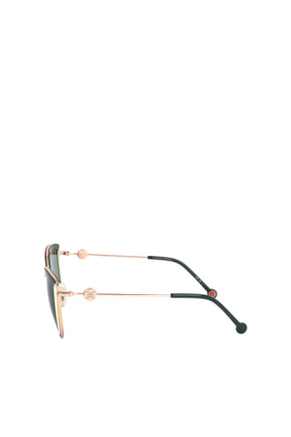 Lunettes de soleil femme - Catégorie 2 - Carolina Herrera - Vert, rose et doré