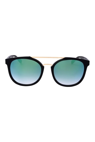 Lunettes de soleil femme - Verres effet miroir - Catégorie 3 - Trussardi - Doré et noir