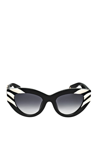 Lunettes de soleil femme - Catégorie 3 - Blanc et noir