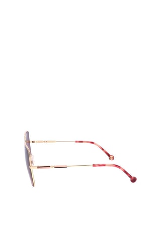Lunettes de soleil femme - Catégorie 3 - Carolina Herrera - Rouge, rose et doré