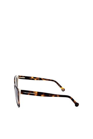 Lunettes de soleil femme - Catégorie 3 - Carolina Herrera - Noir, marron et doré