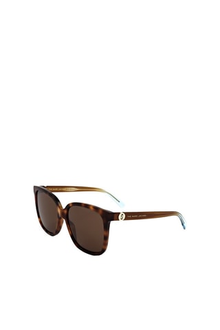 Lunettes de soleil femme - Catégorie 3 - Marc Jacobs - Blanc, noir et marron