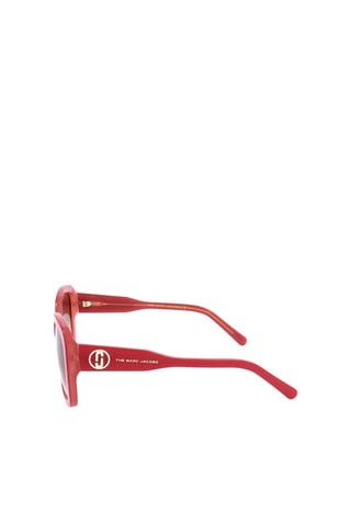 Lunettes de soleil femme - Catégorie 3 - Marc Jacobs - Rouge et marron
