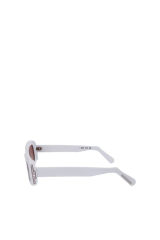 Lunettes de soleil femme - Catégorie 2 - GCDS - Blanc et beige