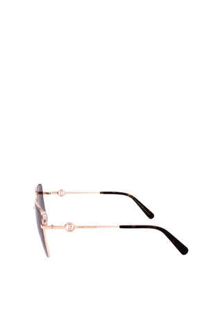 Lunettes de soleil femme - Catégorie 3 - Marc Jacobs - Noir, marron et doré