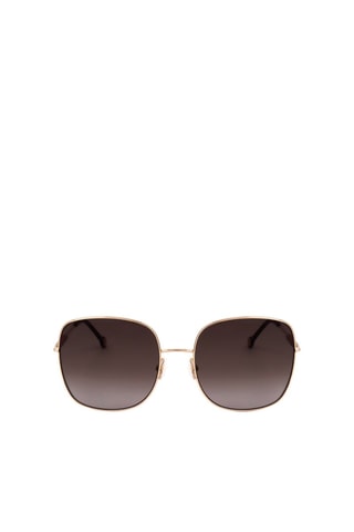 Lunettes de soleil femme - Catégorie 3 - Carolina Herrera - Rouge, marron et doré