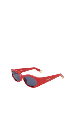 Gafas de sol mujer - Categoría 3 - Jacquemus - Gris y rojo