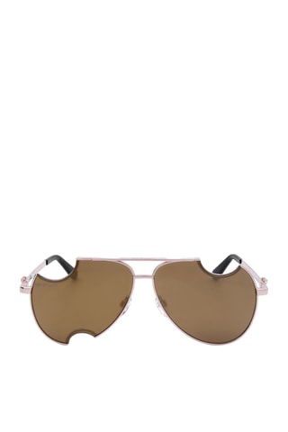 Lunettes de soleil homme - Catégorie 2 - Off White - Doré