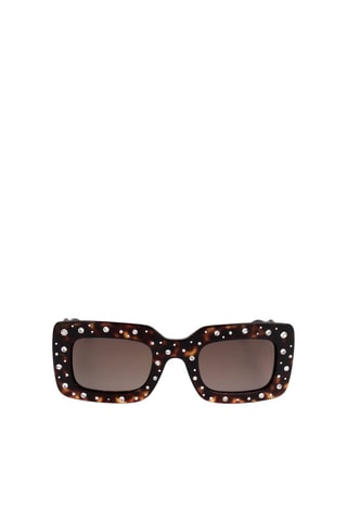 Lunettes de soleil femme - Catégorie 3 - Carolina Herrera - Marron et noir